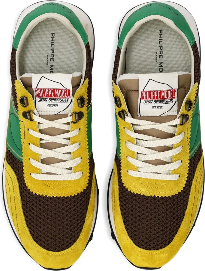 Suede-Panel Mesh Sneakers - Image 3