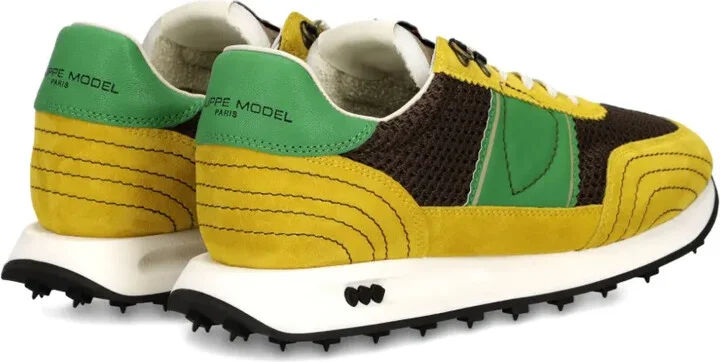 Suede-Panel Mesh Sneakers - Image 4