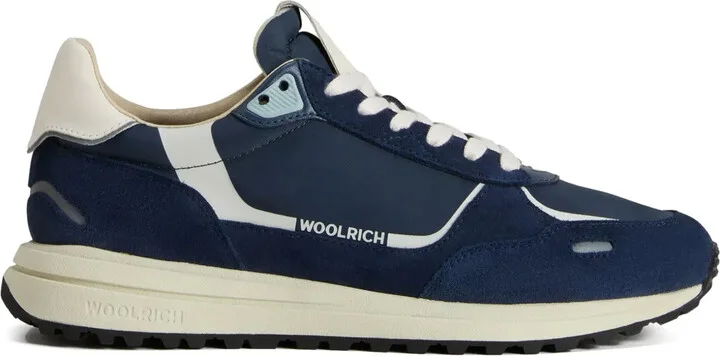 Suede-Panel Sneakers