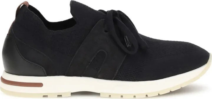 Suede-Panel Sneakers