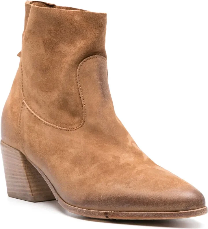 Suede Panelled Ankle Boots - Image 2
