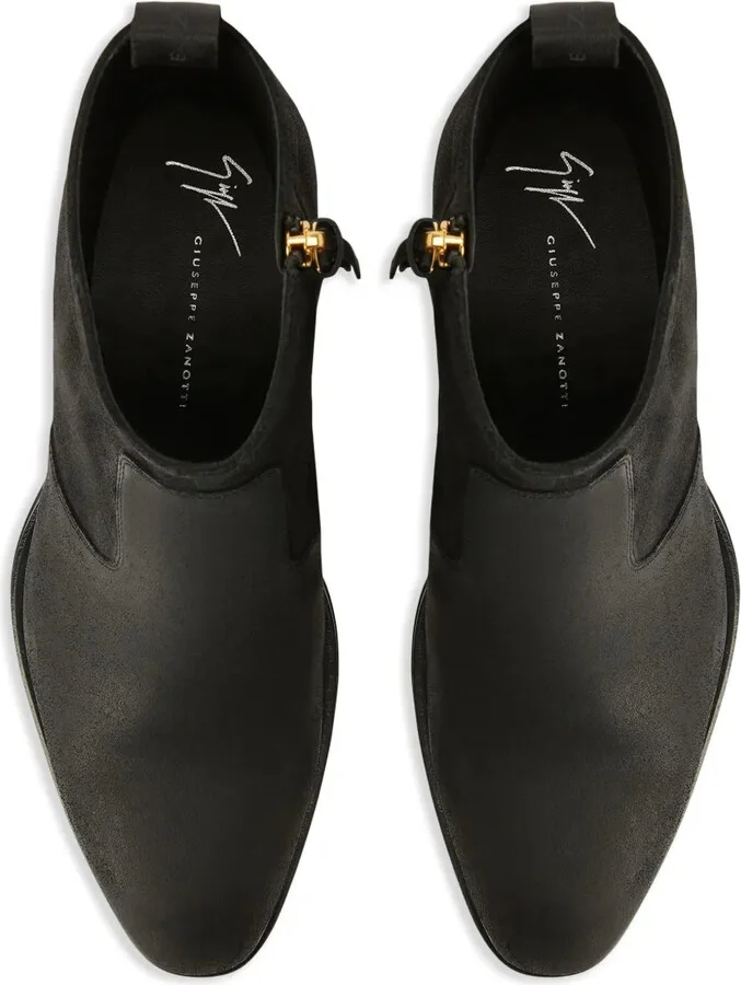 Suede Panelled Ankle Boots - Image 4