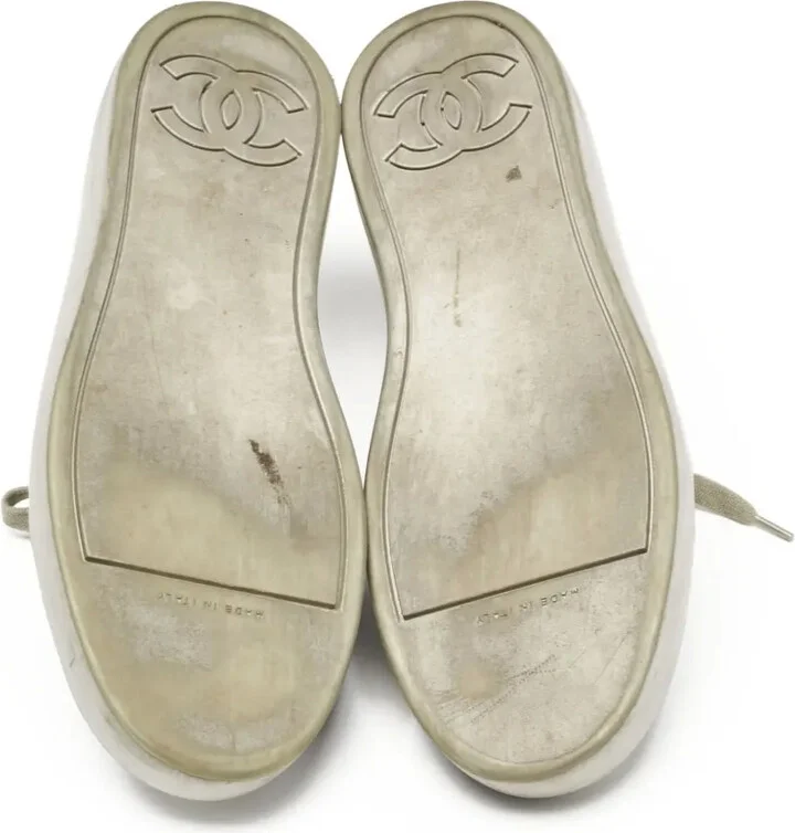 Suede-Panelled Lace-Up Sneakers - Image 4