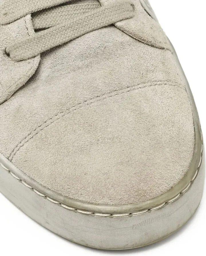 Suede-Panelled Lace-Up Sneakers - Image 5