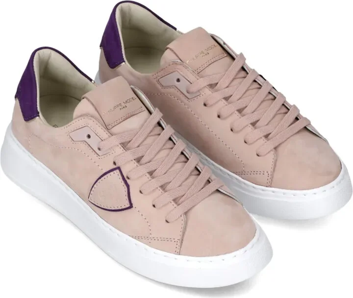 Suede-Panelled Lace-Up Sneakers - Image 2