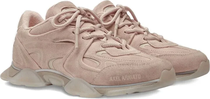 Suede Panelled Lace-Up Sneakers - Image 2