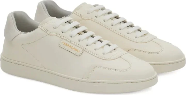Suede-Panelled Leather Sneakers - Image 2