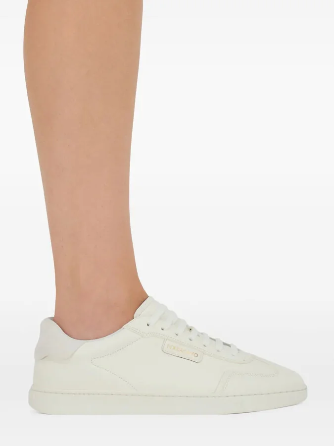Suede-Panelled Leather Sneakers - Image 5