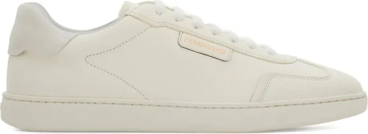 Suede-Panelled Leather Sneakers