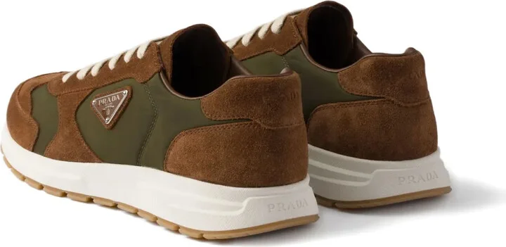Suede-Panelled Low-Top Sneakers - Image 3