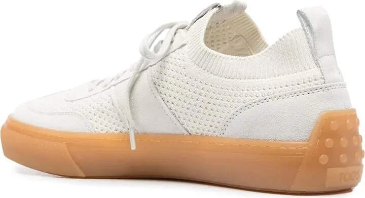 Suede-Panelled Low-Top Sneakers - Image 3