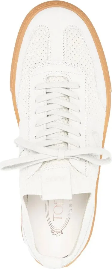 Suede-Panelled Low-Top Sneakers - Image 4