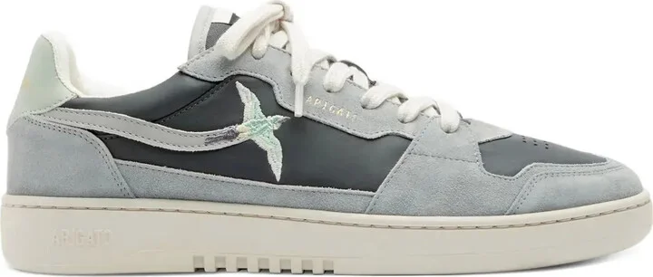 Suede Panelled Low-Top Sneakers