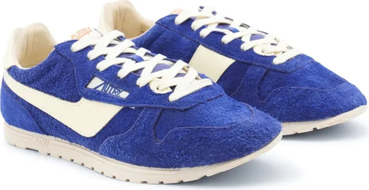 Suede Panelled Retro Sneakers - Image 2
