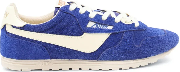 Suede Panelled Retro Sneakers
