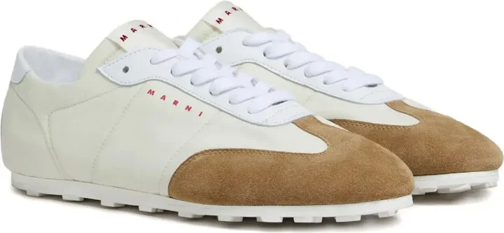 Suede-Panelled Sneakers - Image 2