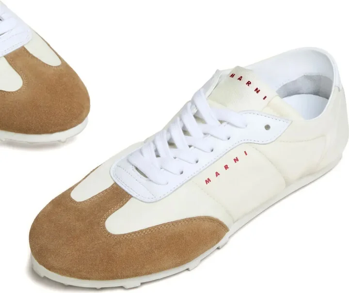 Suede-Panelled Sneakers - Image 4