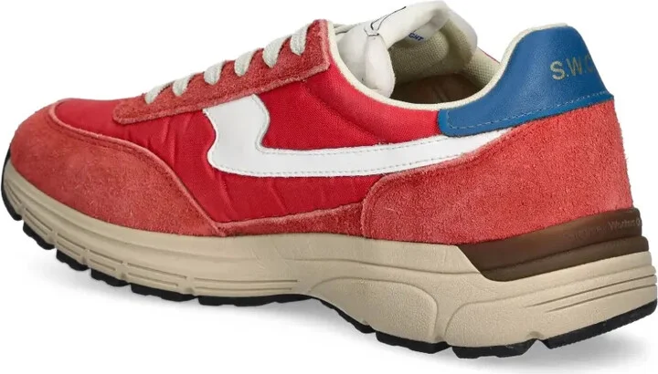 Suede Panelled Sneakers - Image 3