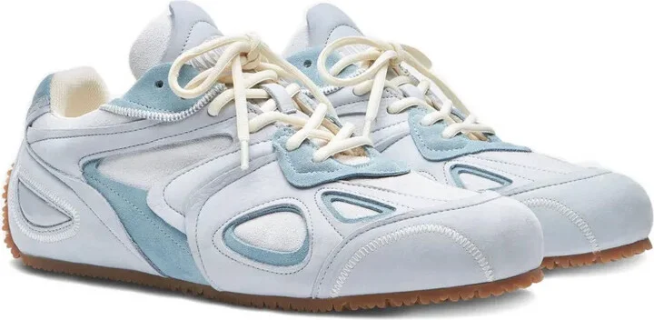 Suede Panelled Sneakers - Image 2