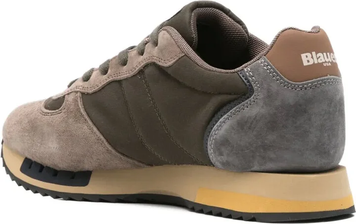 Suede Panelled Sneakers - Image 3