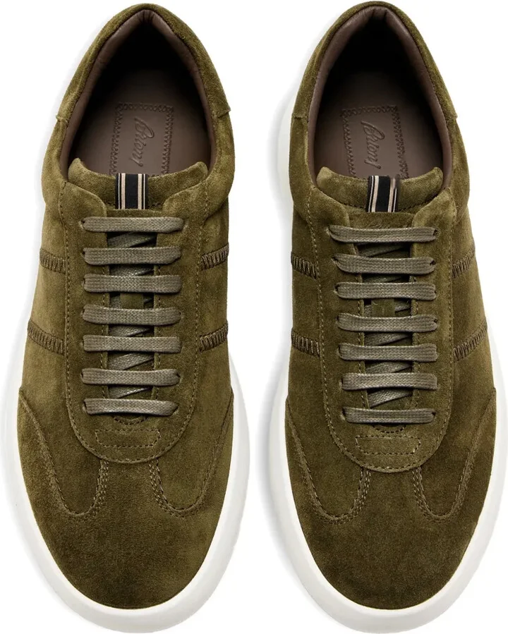 Suede Panelled Sneakers - Image 3