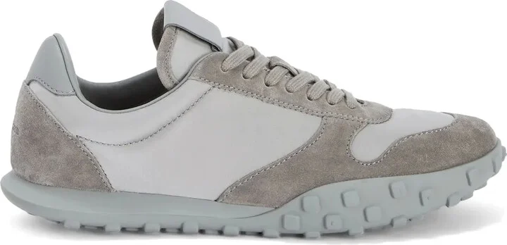 Suede-Panelled Sneakers
