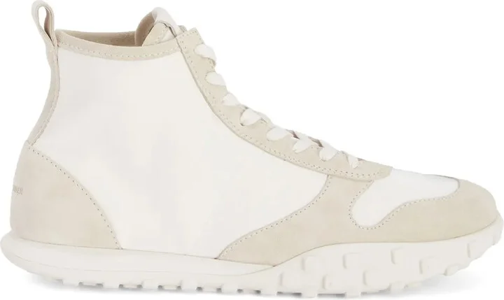 Suede-Panelled Sneakers