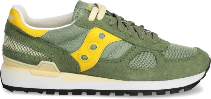 Suede-Panelled Sneakers