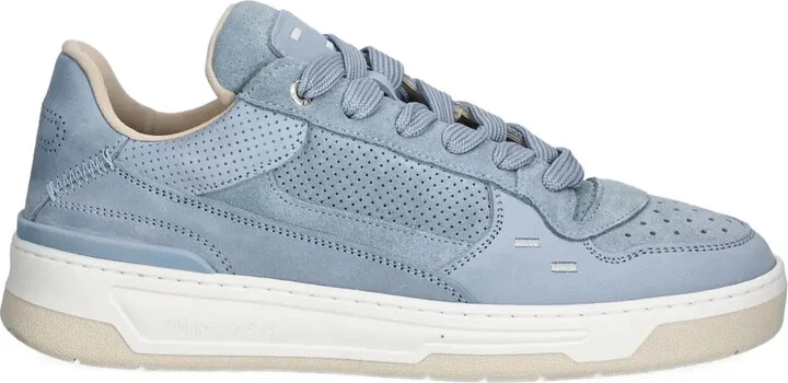 Suede-Panelled Sneakers