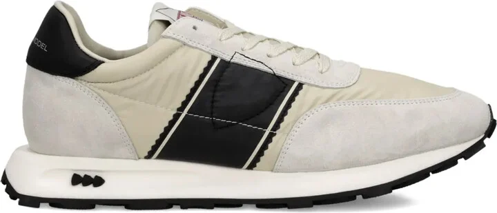 Suede-Panelled Sneakers
