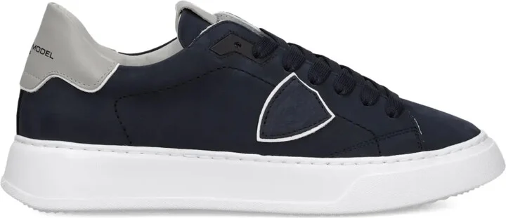 Suede-Panelled Sneakers