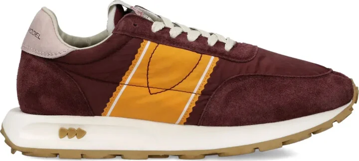 Suede-Panelled Sneakers