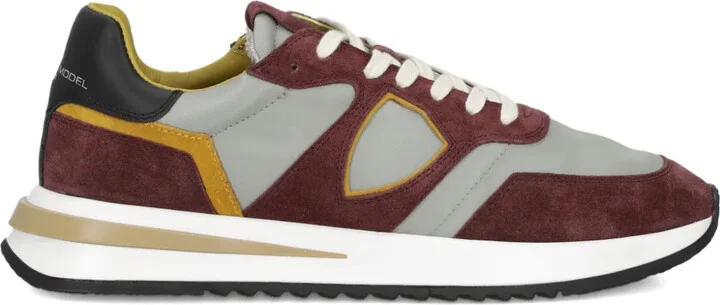 Suede-Panelled Sneakers