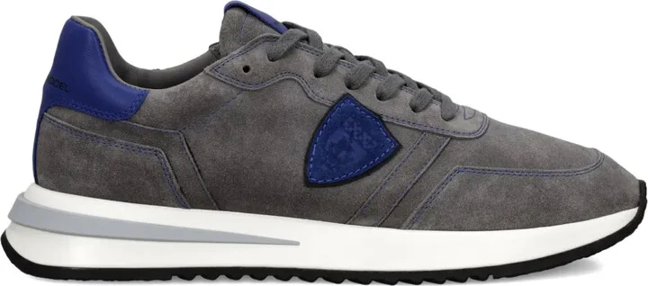 Suede-Panelled Sneakers