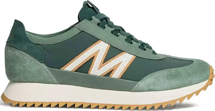 Suede-Panelled Sneakers