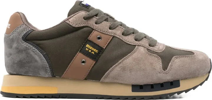 Suede Panelled Sneakers