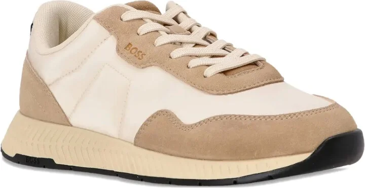 Suede-Panelled Trainers - Image 2