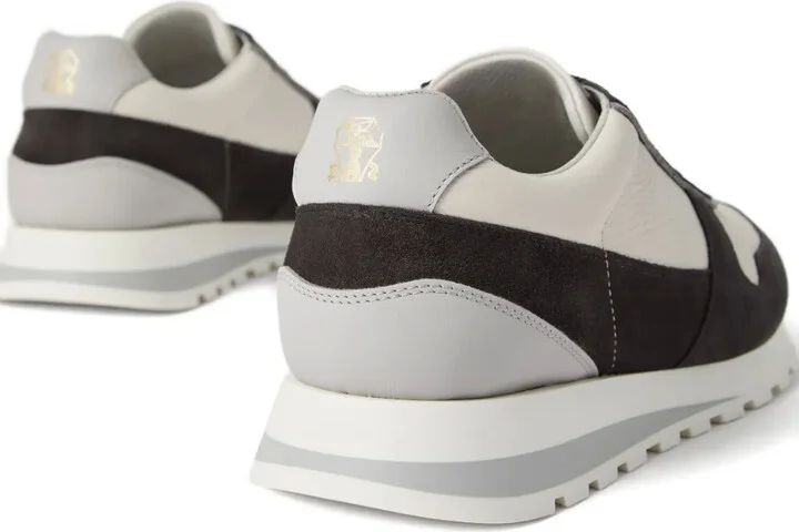 Suede Panelled Trainers - Image 4