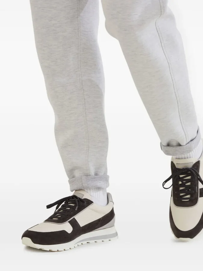 Suede Panelled Trainers - Image 5