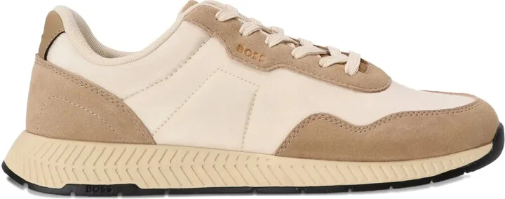 Suede-Panelled Trainers