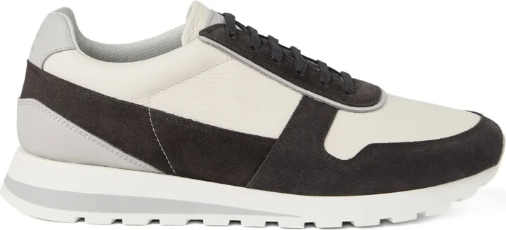 Suede Panelled Trainers