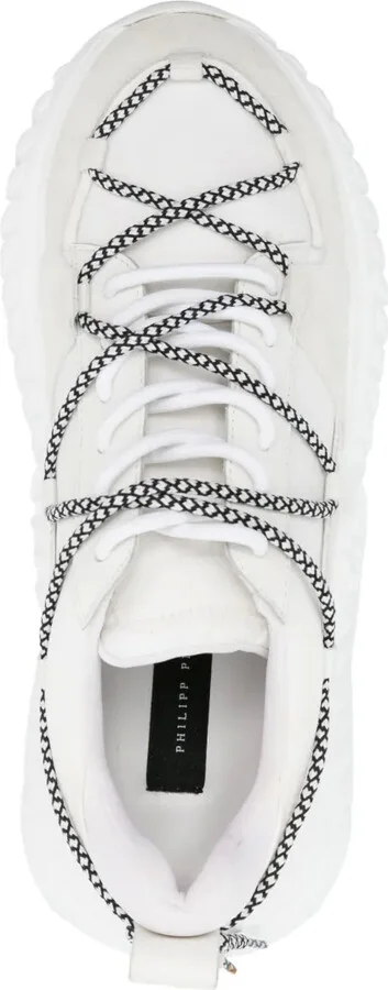 Suede-Panelling Low-Top Sneakers - Image 4