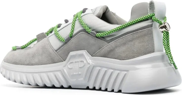 Suede-Panelling Low-Top Sneakers - Image 3