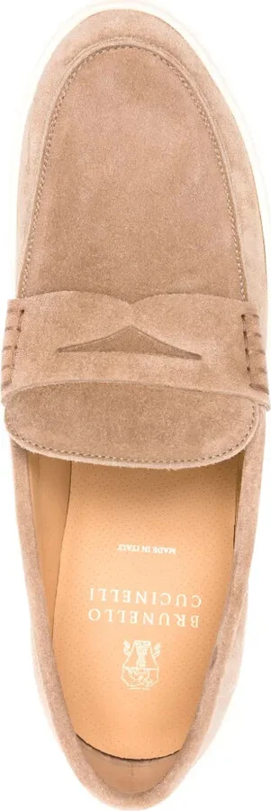 Suede Penny Loafers - Image 4