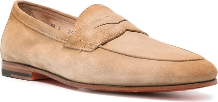 Suede Penny Loafers - Image 2