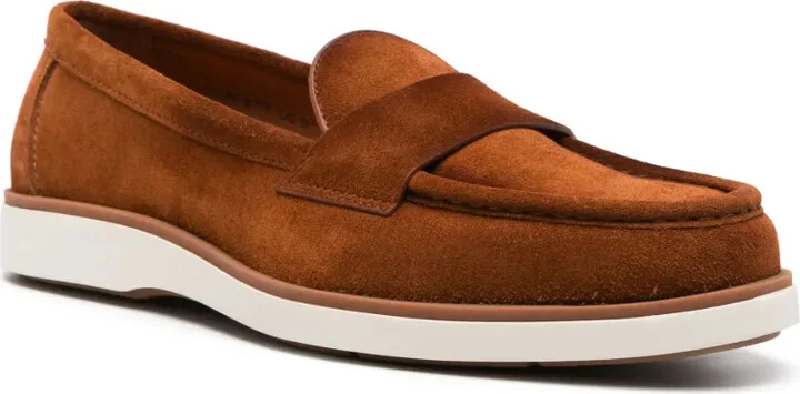 Suede Penny Loafers - Image 2