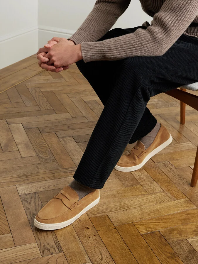 Suede Penny Loafers - Image 2