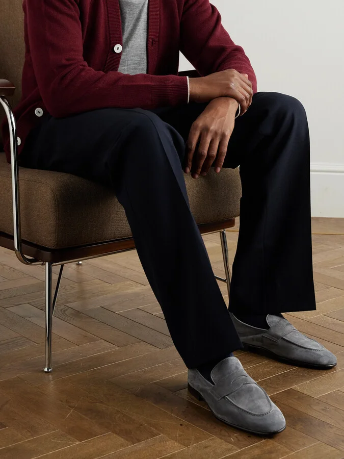 Suede Penny Loafers - Image 2