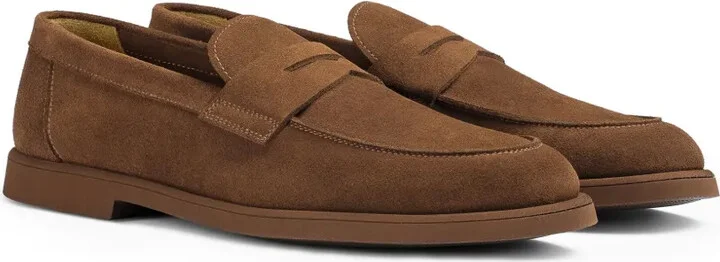 Suede Penny Loafers - Image 2