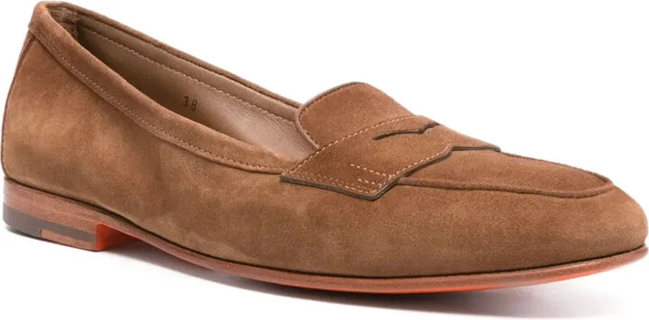 Suede Penny Loafers - Image 2